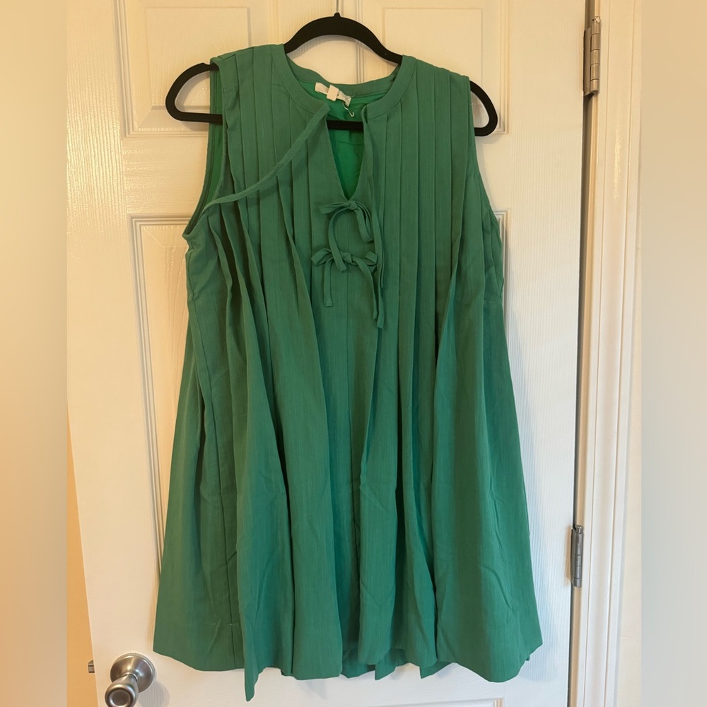 Entro Teal Sleeveless Dress